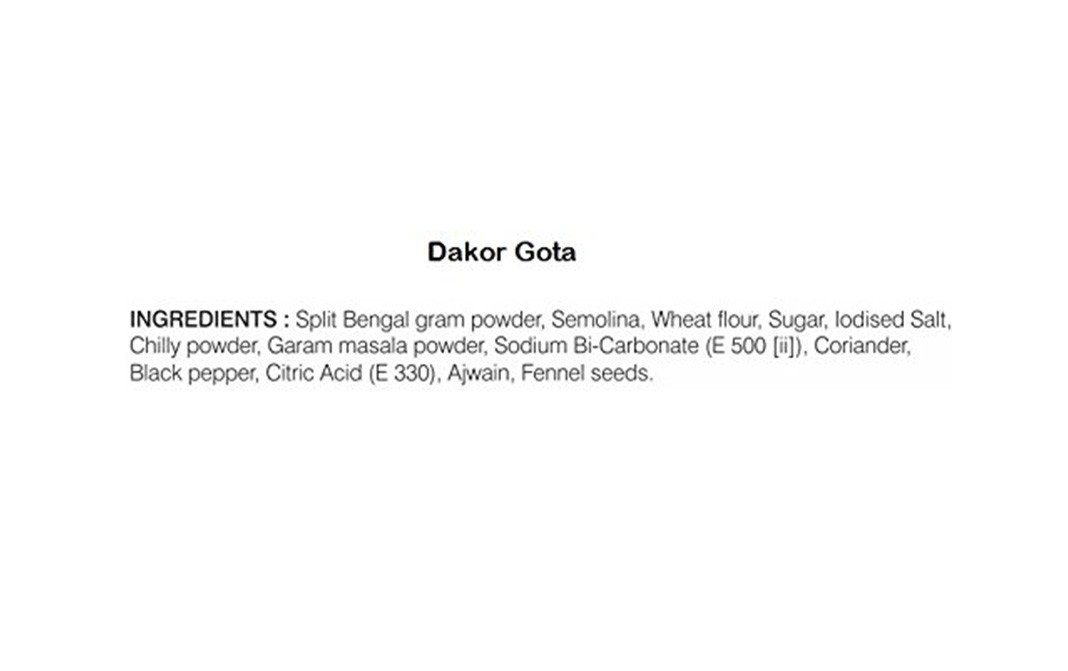 Gajanand Dakor Gota Mix Flour   Box  400 grams